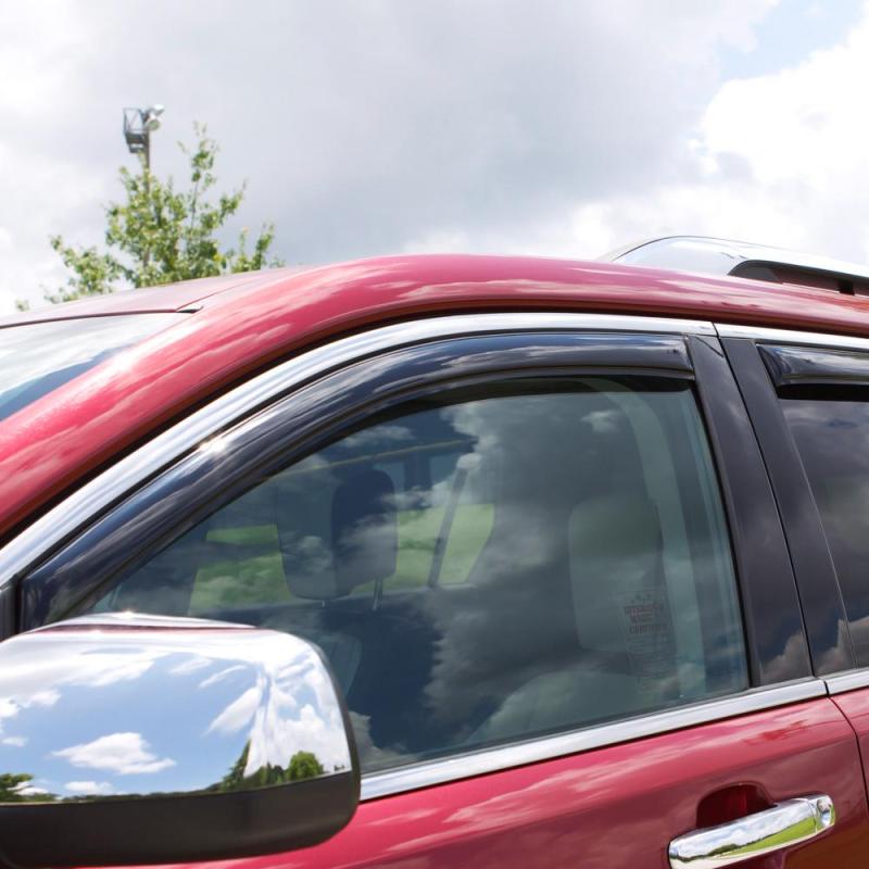 AVS 07-11 Toyota Camry Ventvisor In-Channel Front & Rear Window Deflectors 4pc - Smoke