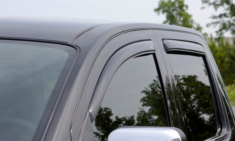 AVS 05-11 Dodge Dakota Quad Cab Ventvisor In-Channel Front & Rear Window Deflectors 4pc - Smoke