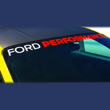 Load image into Gallery viewer, Ford Performance 2015-2017 Mustang Windshield Banner Ford Performance - White / Red
