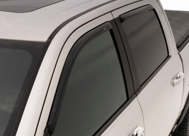 AVS 06-08 Dodge RAM 1500 Mega Cab Ventvisor In-Channel Front & Rear Window Deflectors 4pc - Smoke