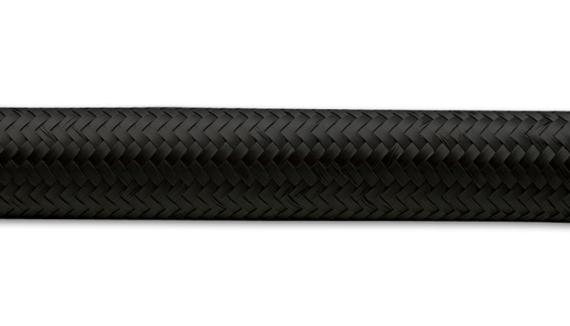 Vibrant -20 AN Black Nylon Braided Flex Hose (10 foot roll)