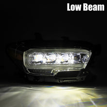 Load image into Gallery viewer, AlphaRex 16-20 Toyota Tacoma NOVA LED Projector Headlights Plank Style Black w/Activation Light