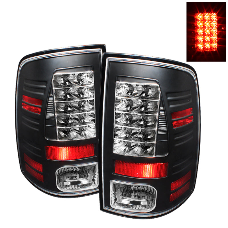 Spyder Dodge Ram 1500 09-14 10-14 LED Tail Lights Incandescent only - Blk ALT-YD-DRAM09-LED-BK