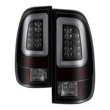 Load image into Gallery viewer, Spyder 97-03 Ford F150 Stylsd. F250 V3 Lght Bar LED Tail Lights - Blk Smk ALT-YD-FF15097V3-LBLED-BSM