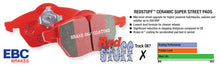 Load image into Gallery viewer, EBC 08+ Lotus 2-Eleven 1.8 Supercharged Redstuff Rear Brake Pads